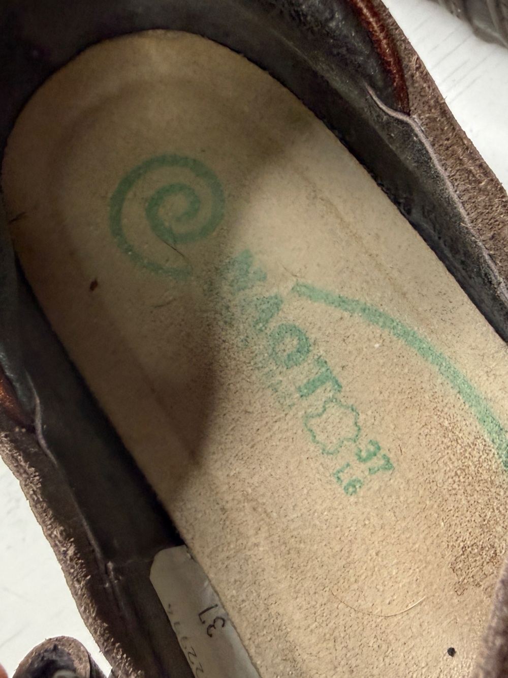 Naot Motu Mary Jane Flats Brown Leather Slip On Comfort Fit Boho Casual Sz 7 - Picture 2 of 12